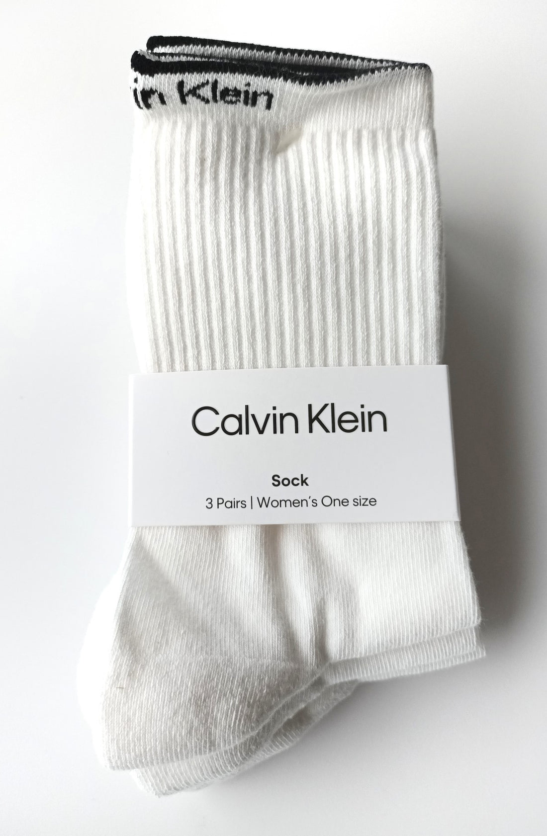 Weiße Tennissocken von Calvin Klein | 3-Paar für Damen