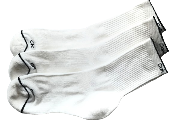 Weiße Tennissocken von Calvin Klein | 3-Paar für Damen