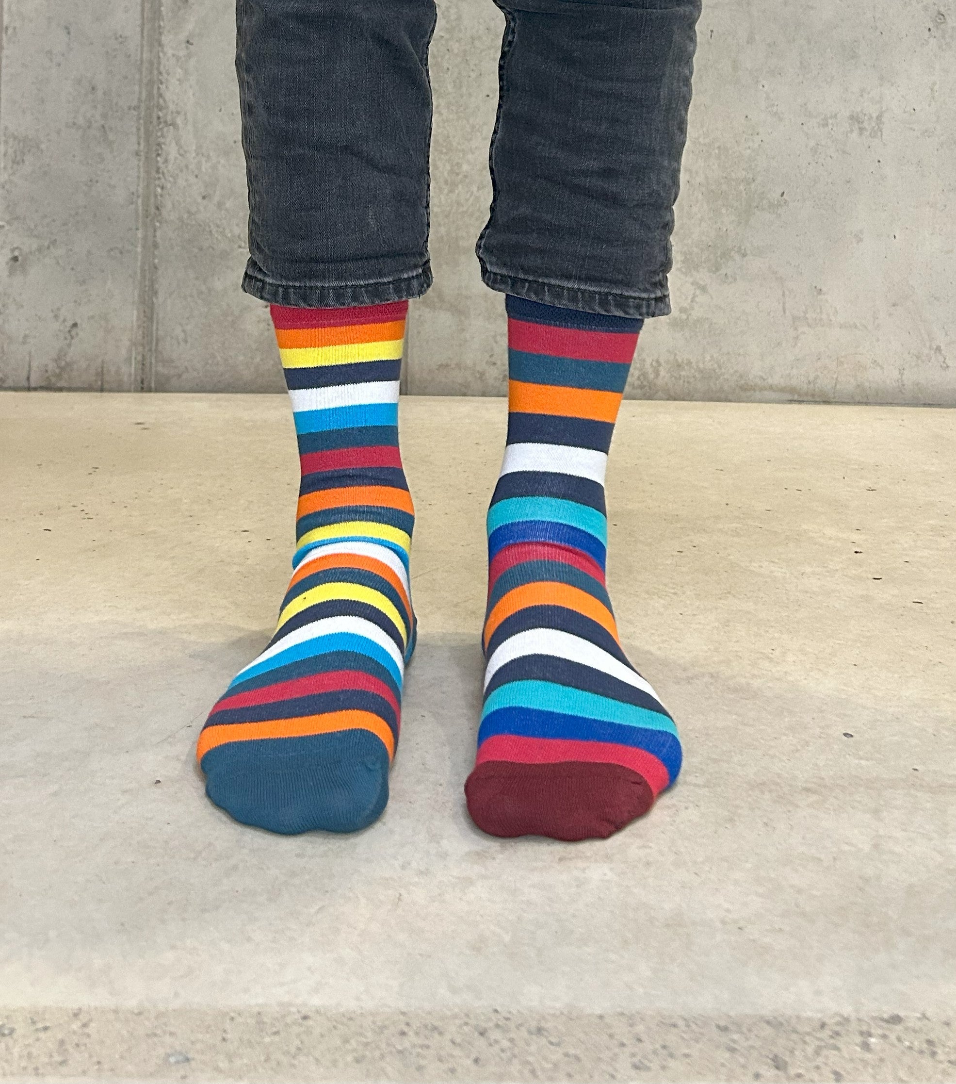 Bunte Ringel-Socken für Herren & Damen & Kinder | 5 Paar Frischer Fratze