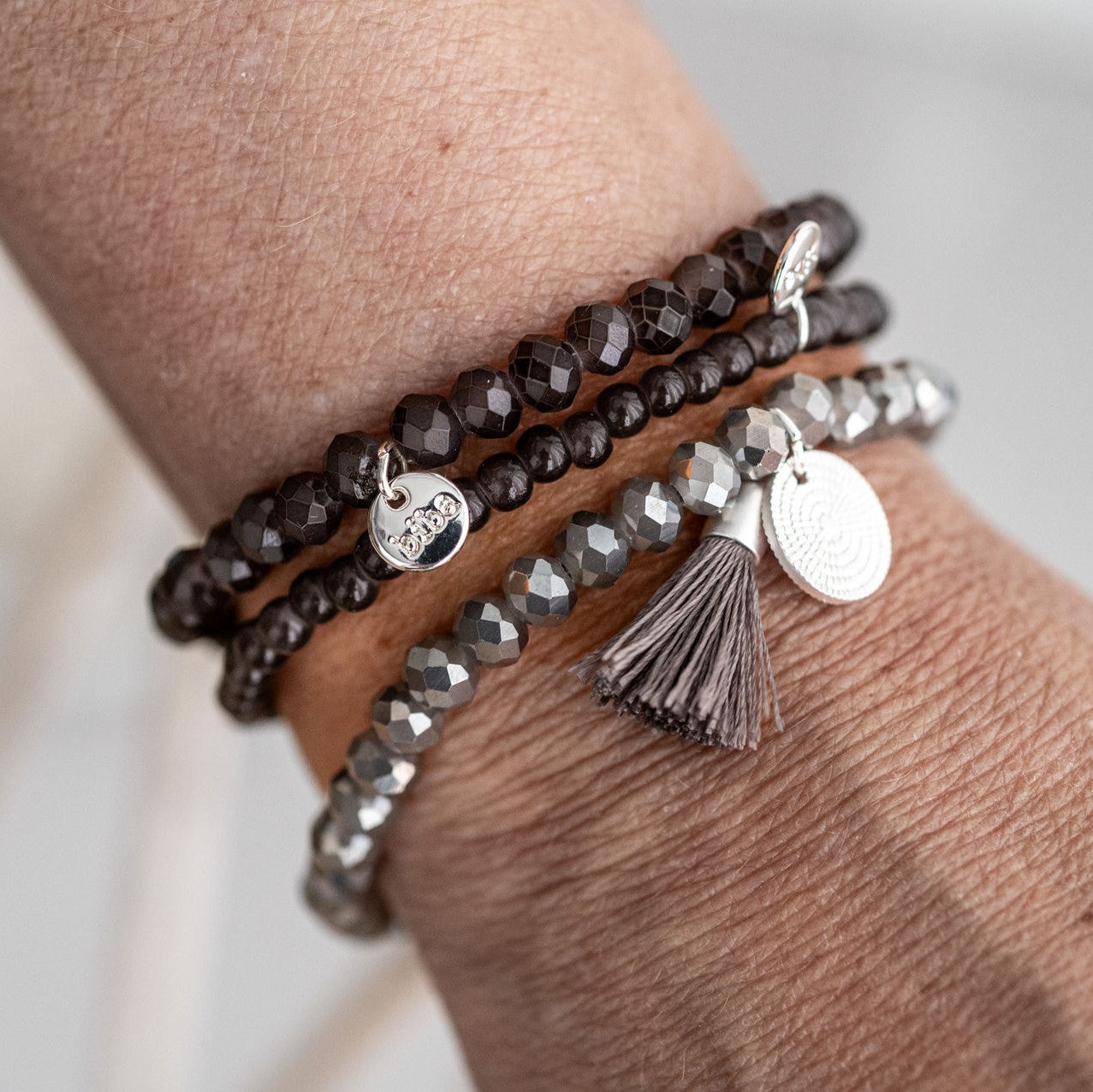 BUXandSOX - Armband Set BIBA mit Glitzer