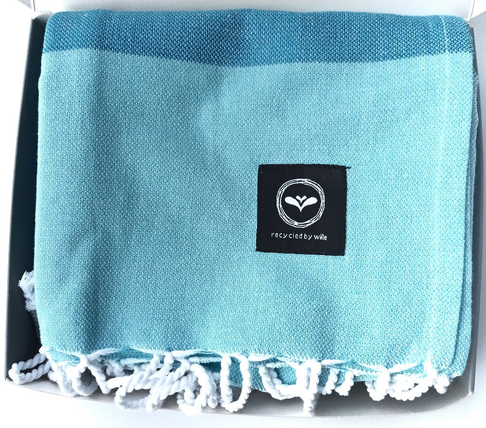 buxandsox.shop - Saunatuch Hamamtuch modern und nachhaltig recycelt Geschenkbox