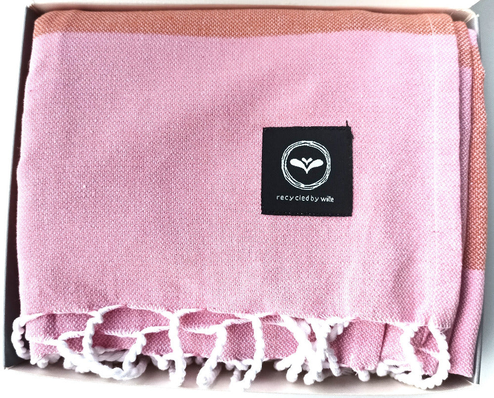 Hamamtuch für Strand und Sauna 180 x 80 cm recycelt im schwedischen Design | Sonnige Suse