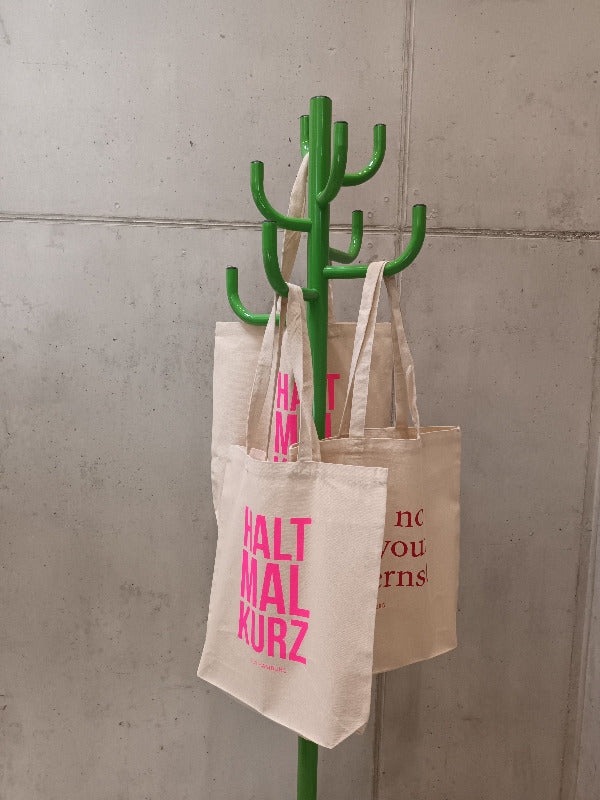 Baumwolltasche & Sprüche-Postkarten | HALT MAL KURZ Geschenkbox