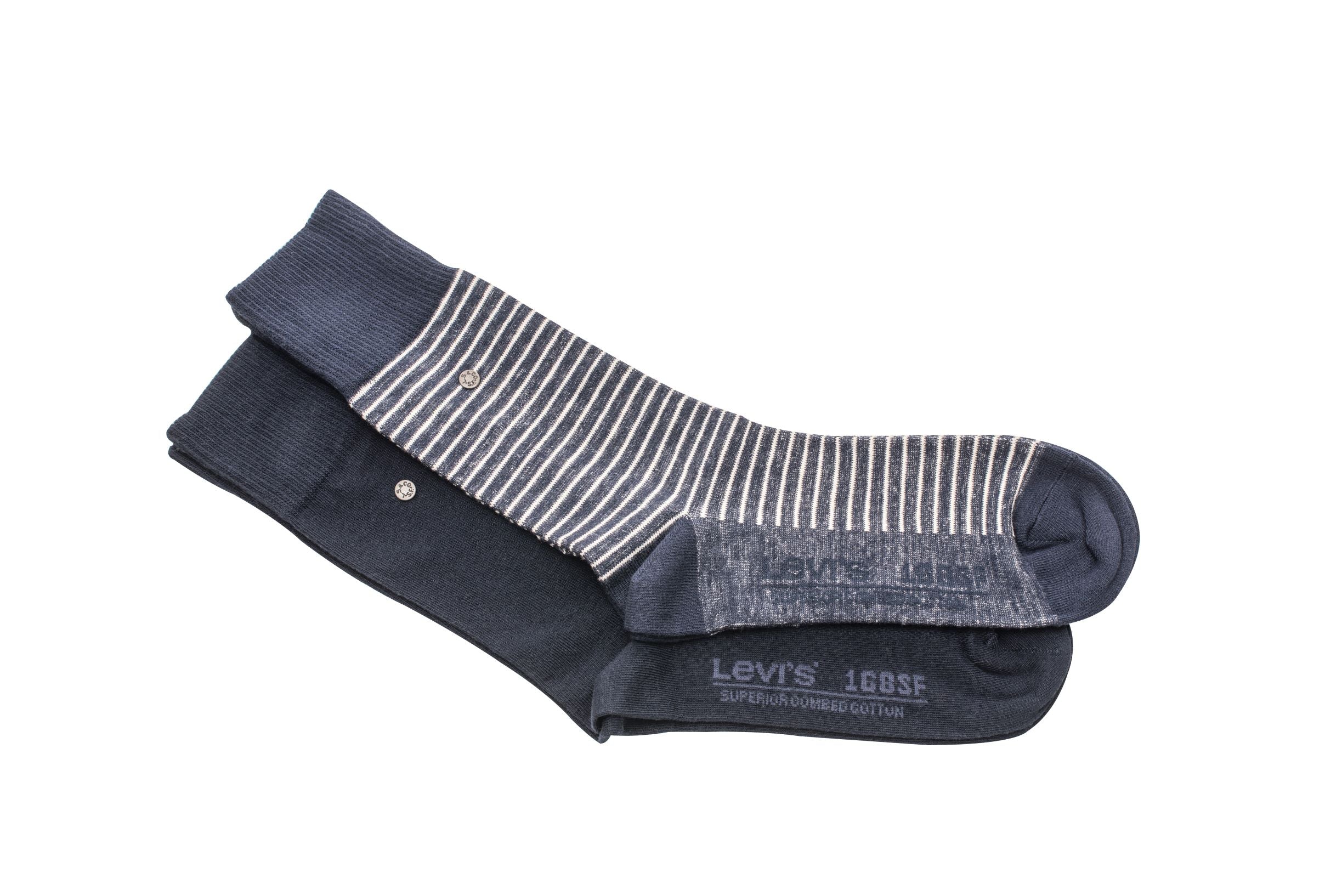 LEVI´S Socken blau & Streifen | Lässiger Levis - BUXandSOX