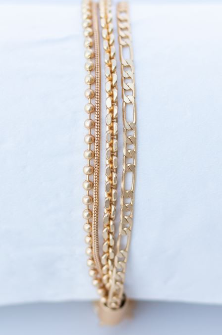 BUXandSOX - Feines Armband mit 4 Kettchen