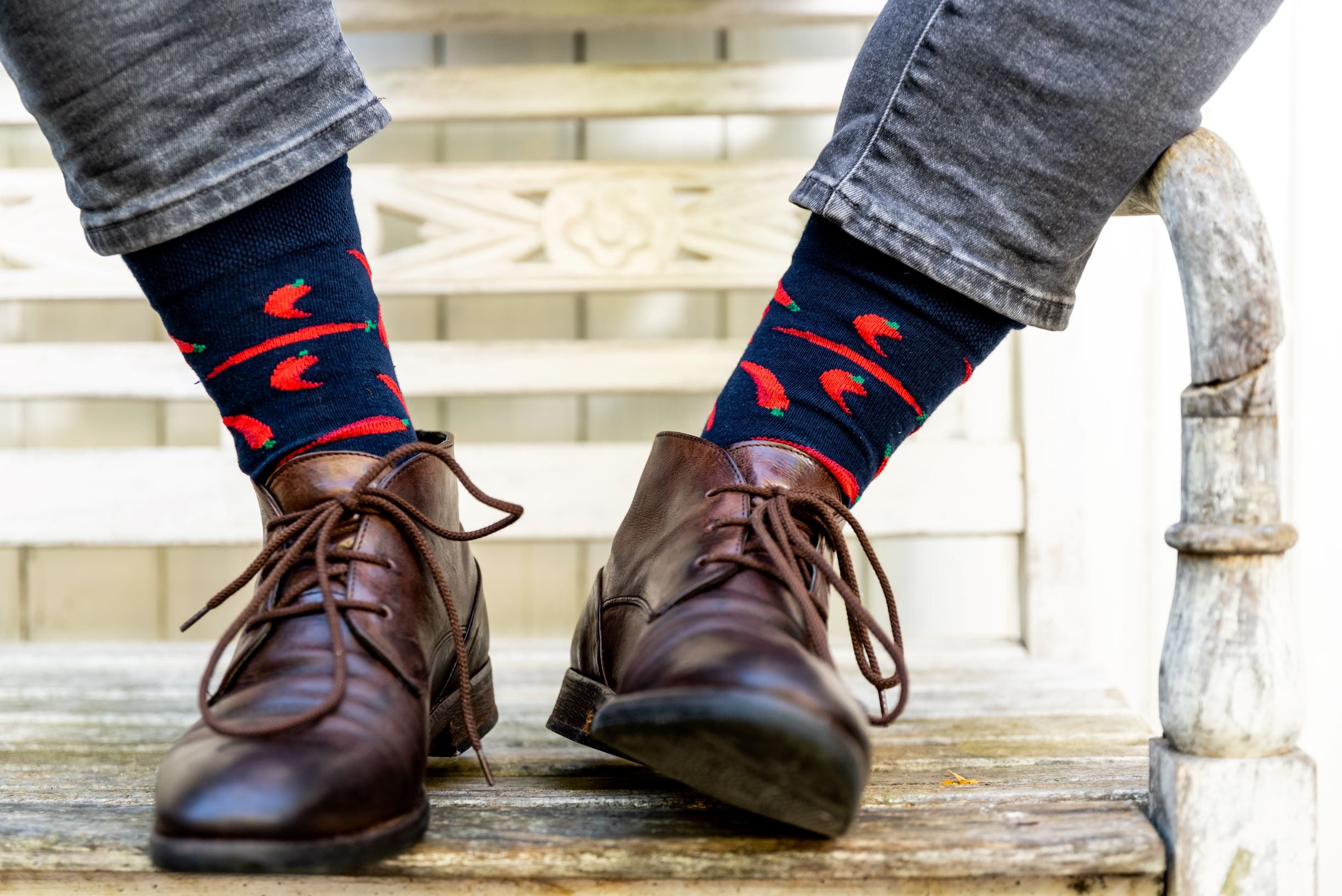 BUXandSOX - Lustige Socken mit Chillis