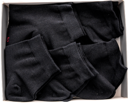Schwarze Kurz-Socken für Damen und Herren in toller Bambus-Qualität | 5 Paar Kurzer Karl