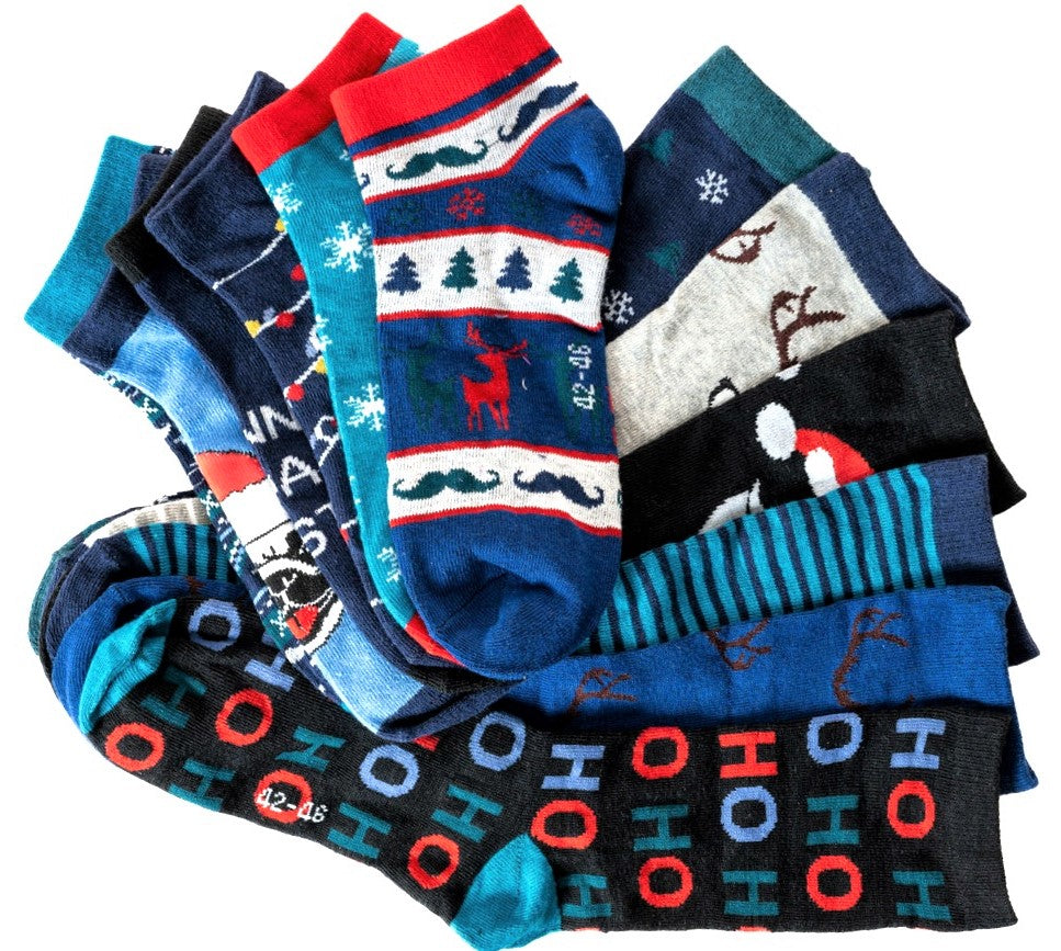 Socken-Adventskalender für Jungs und Männer | 12 Paar AdventsSox