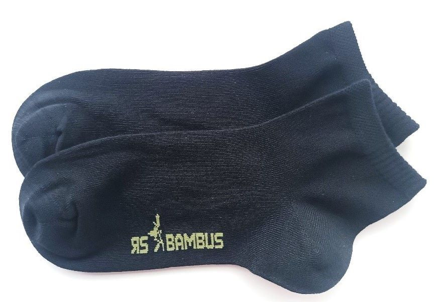 Schwarze Kurz-Socken für Damen und Herren in toller Bambus-Qualität | 5 Paar Kurzer Karl