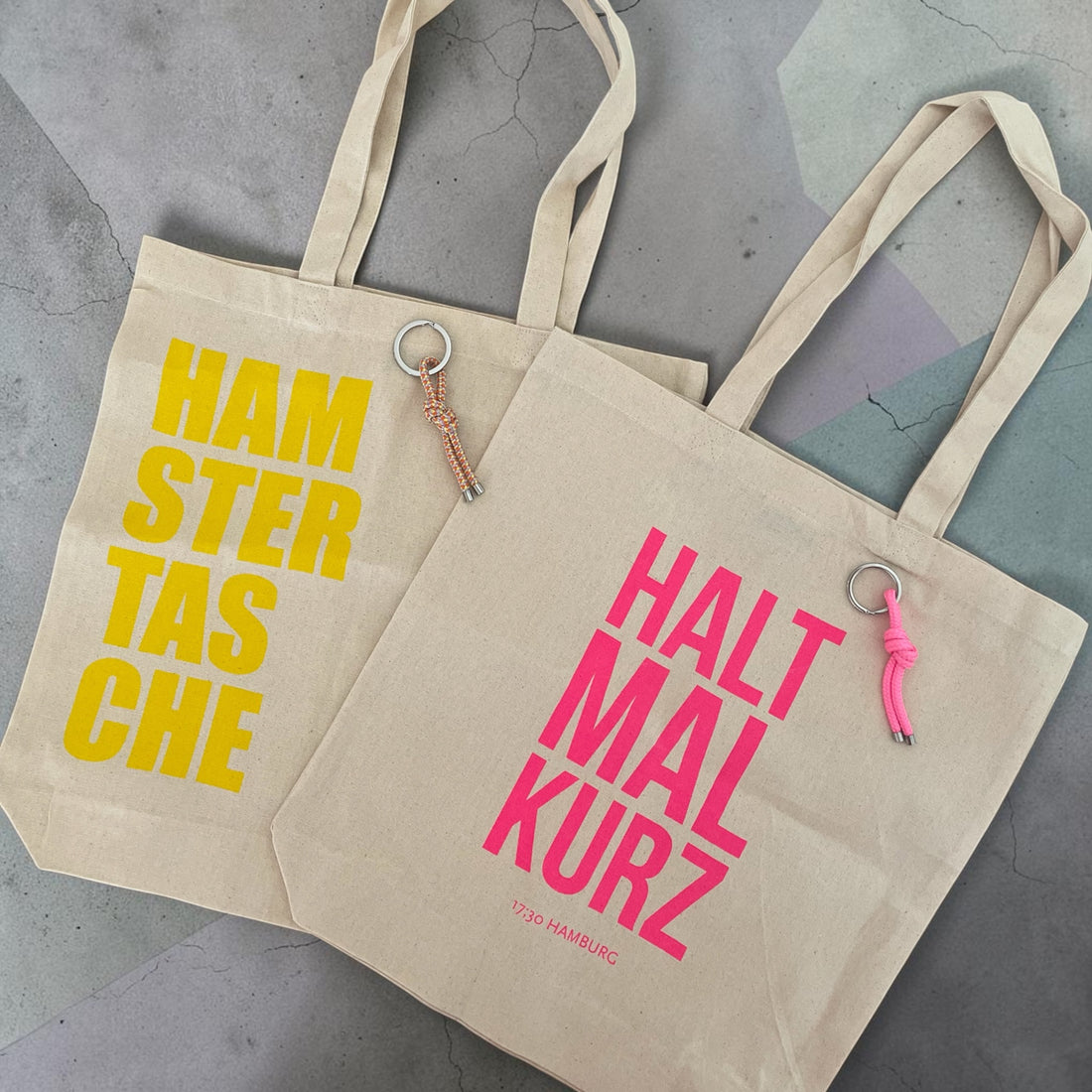 Baumwolltasche &amp; Anhänger | HAMSTERTASCHE