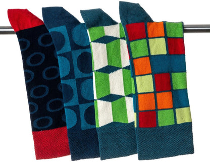 Bunte Socken für Damen und Herren | 4 Paar Putziger Paul
