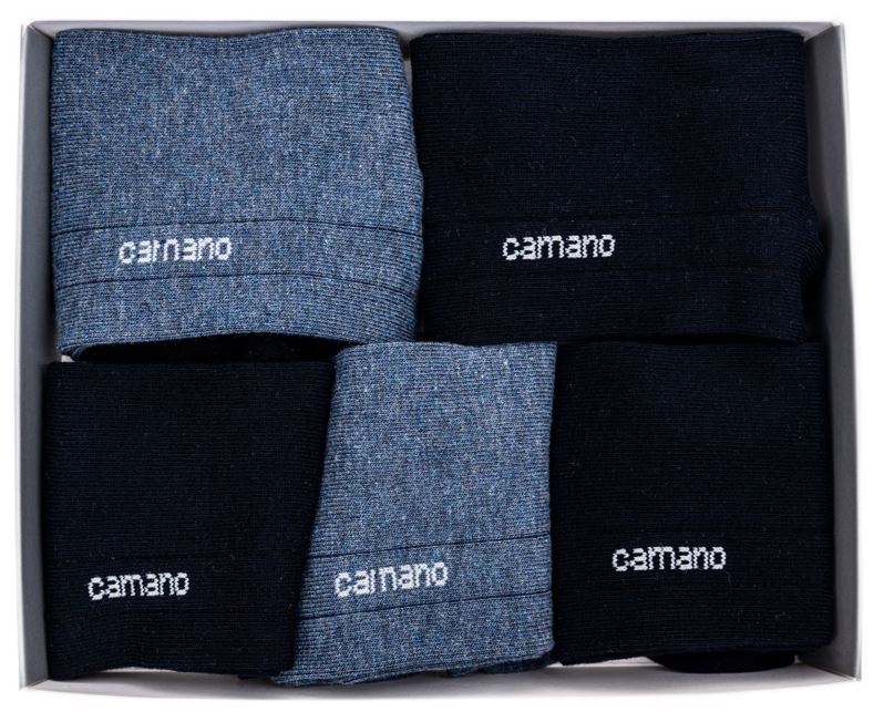 Camano Kurzschaft-Socken in blau für Teens | Blauer Blitz 5 Paar