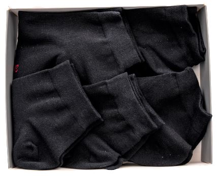 buxandsox.shop - 5 Paar knöchelhohe Socken in der Sockenbox