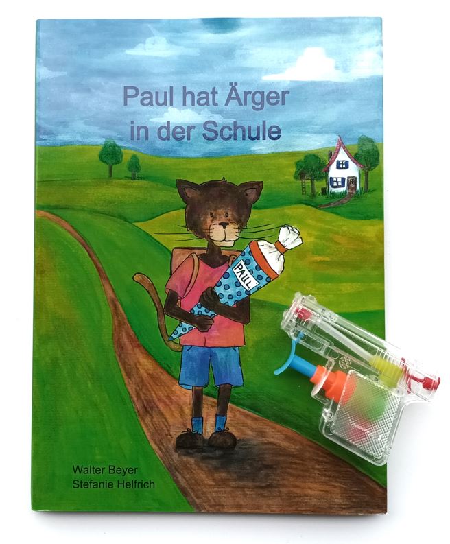 buxandsox.shop - Buch Paul mit Spritzpistole